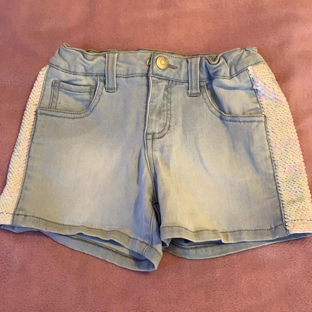 Flip sequins jean shorts
